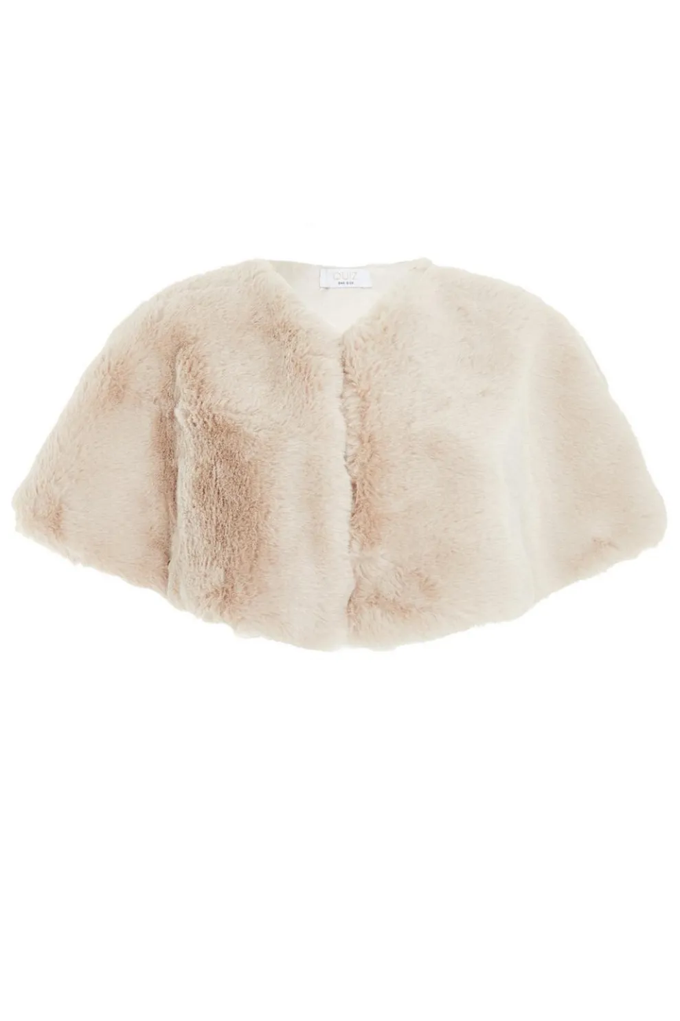 Beige Faux Fur Wrap