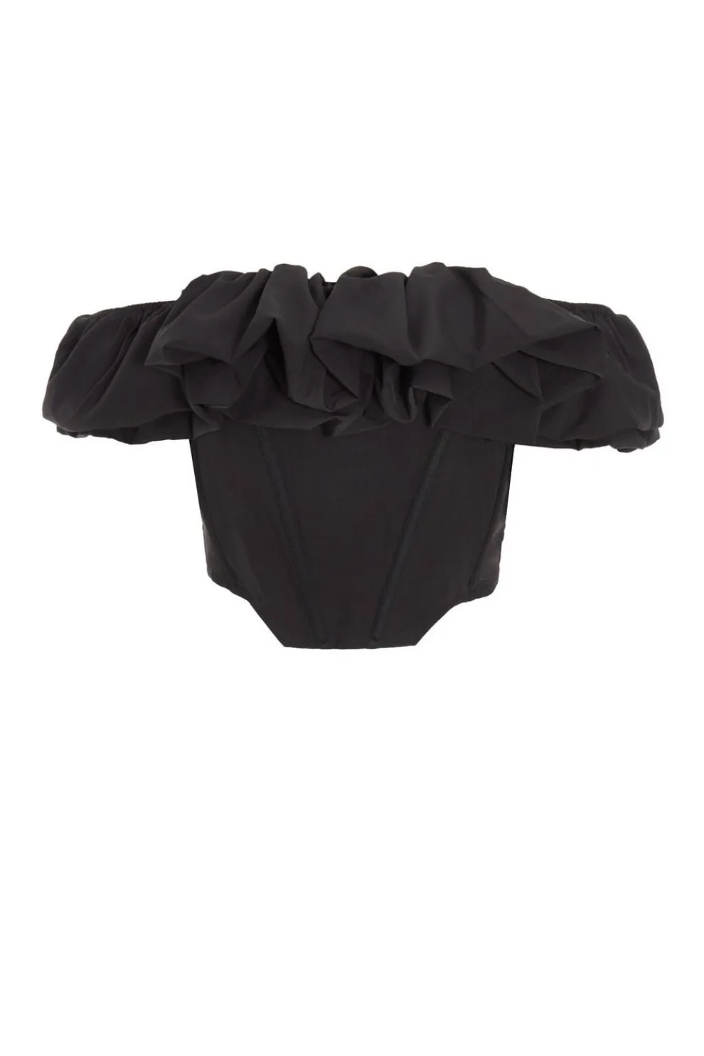 Black Bardot Corset Top