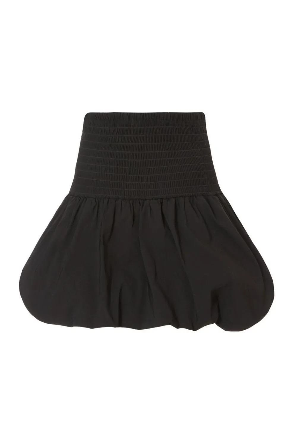 Black Bubble Hem Mini Skirt