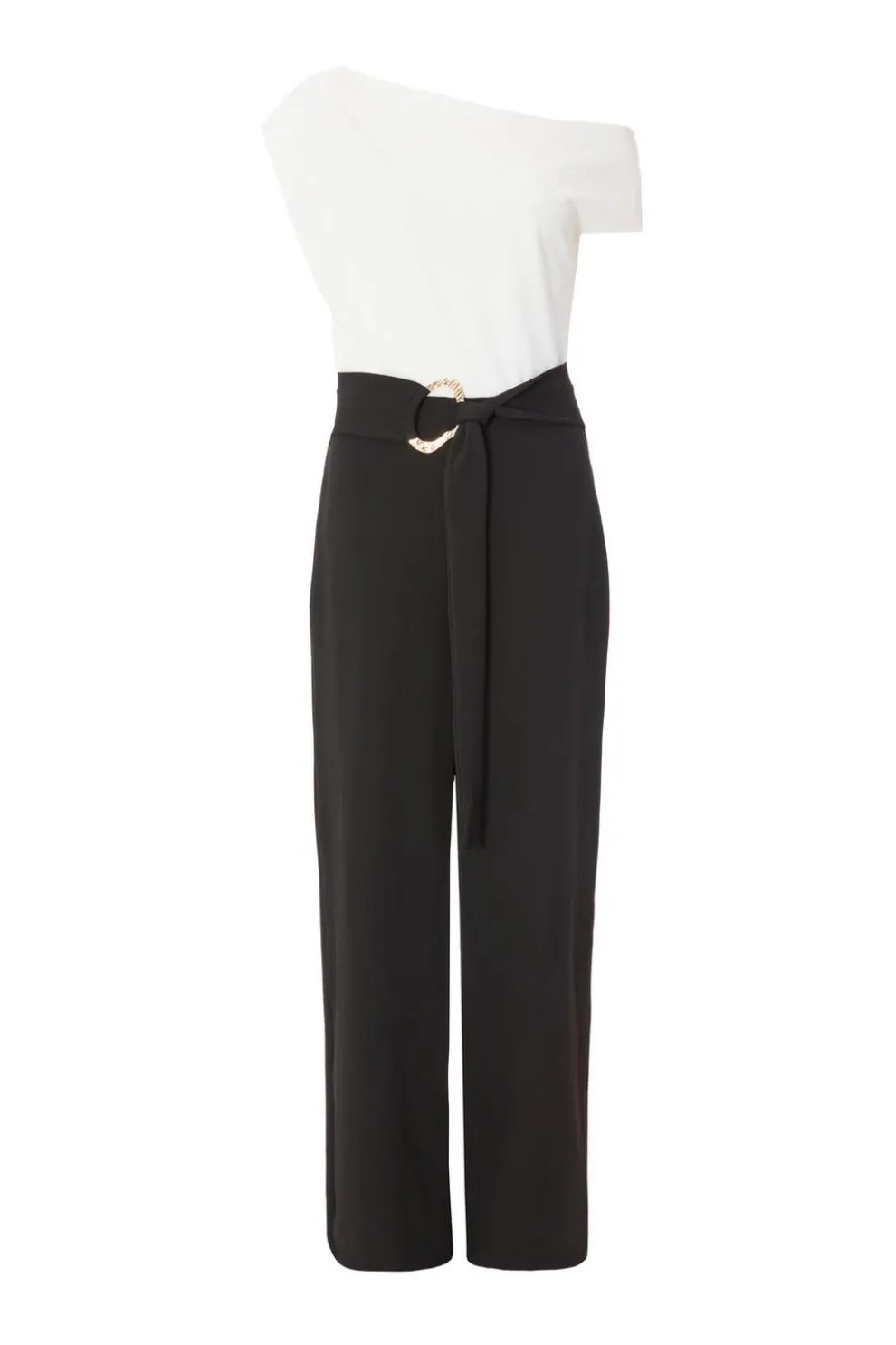 Black Contrast Palazzo Jumpsuit