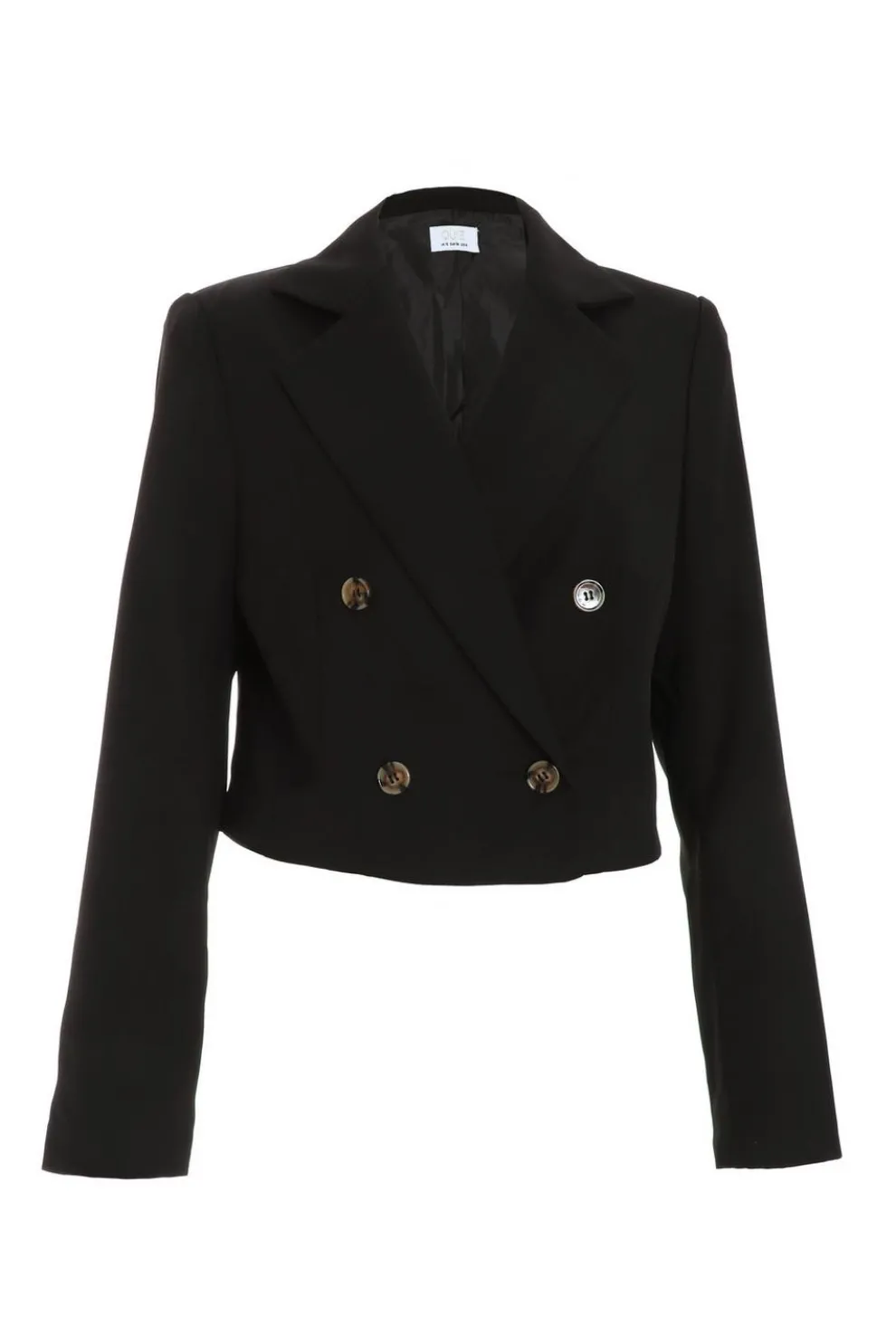 Black Cropped Tailored Blazer