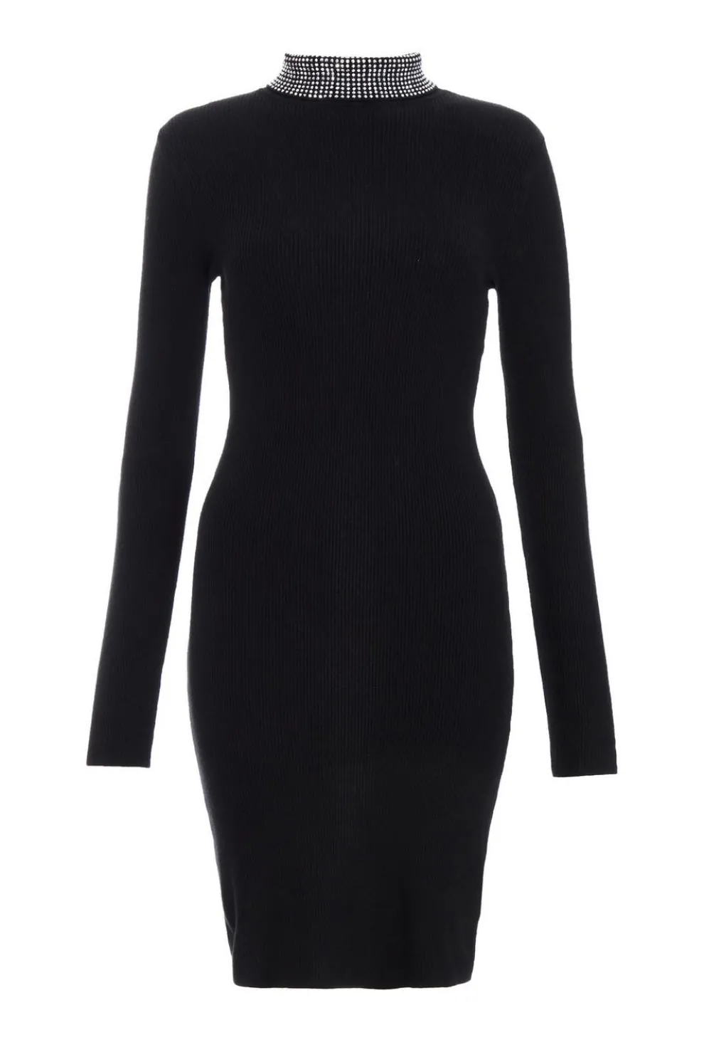 Black Diamante Embellished Dress