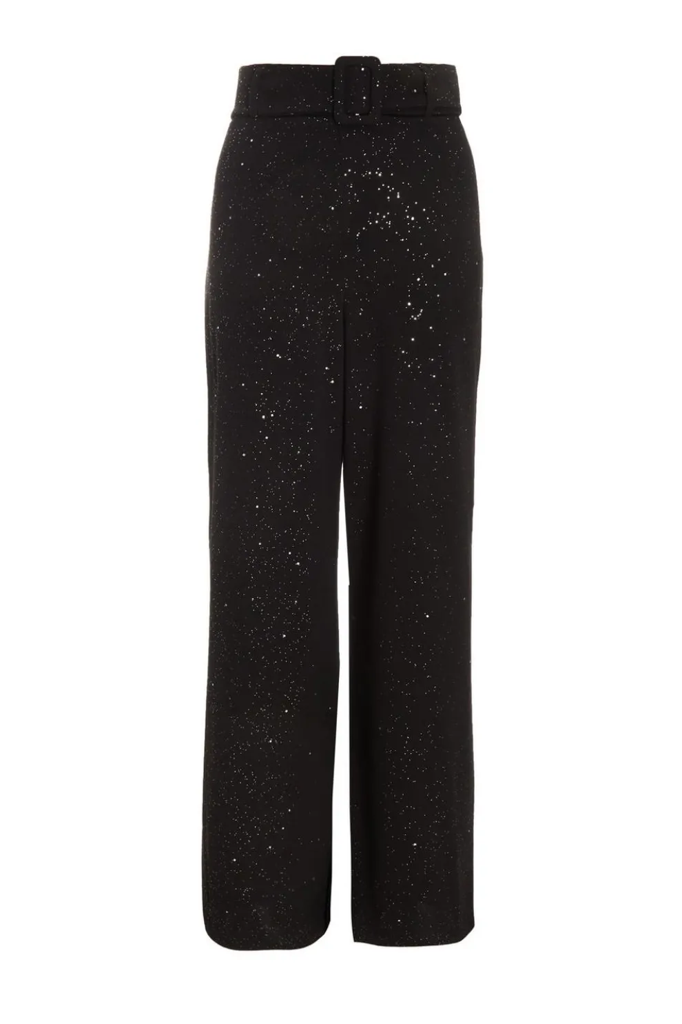 Black Glitter Palazzo Trousers