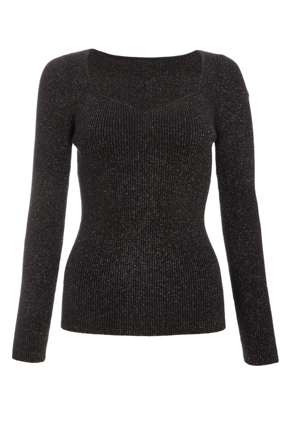 Black Metallic Glitter Jumper