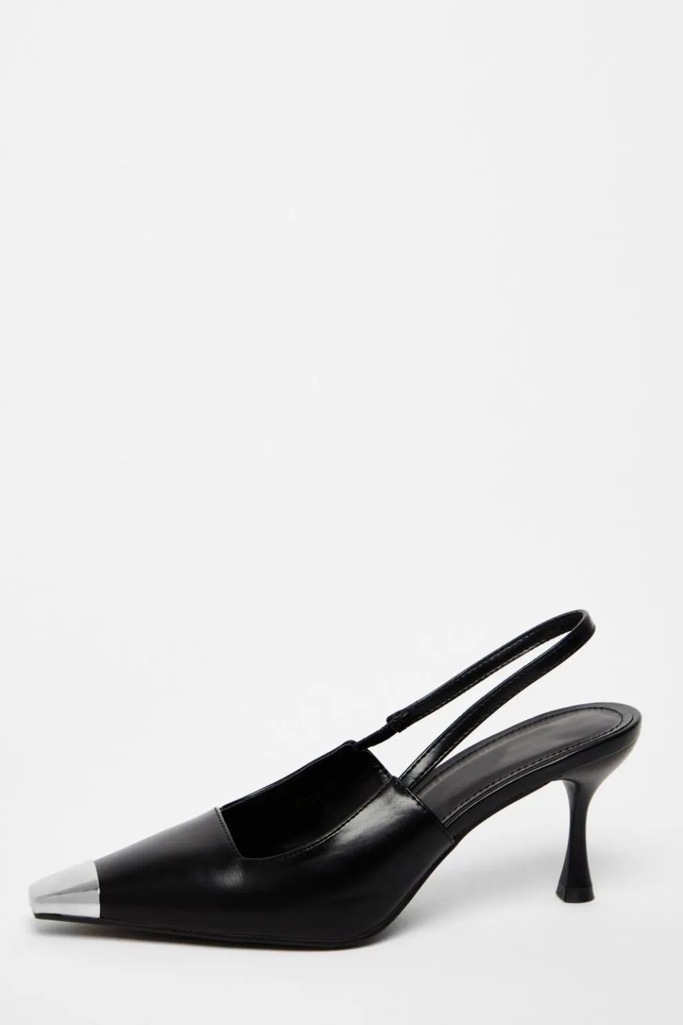 Black Patent Court Heel