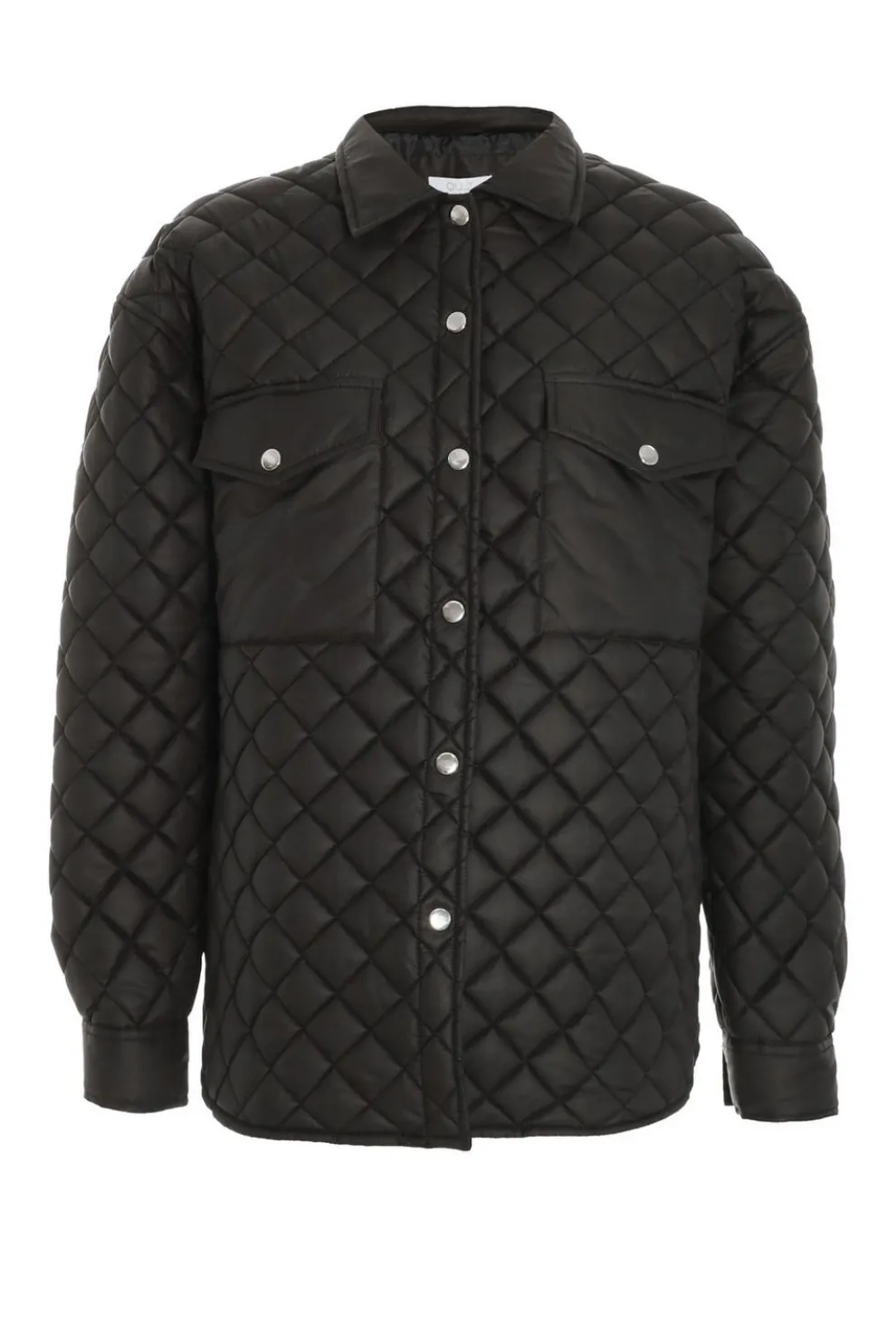 Black Quilted Shacket