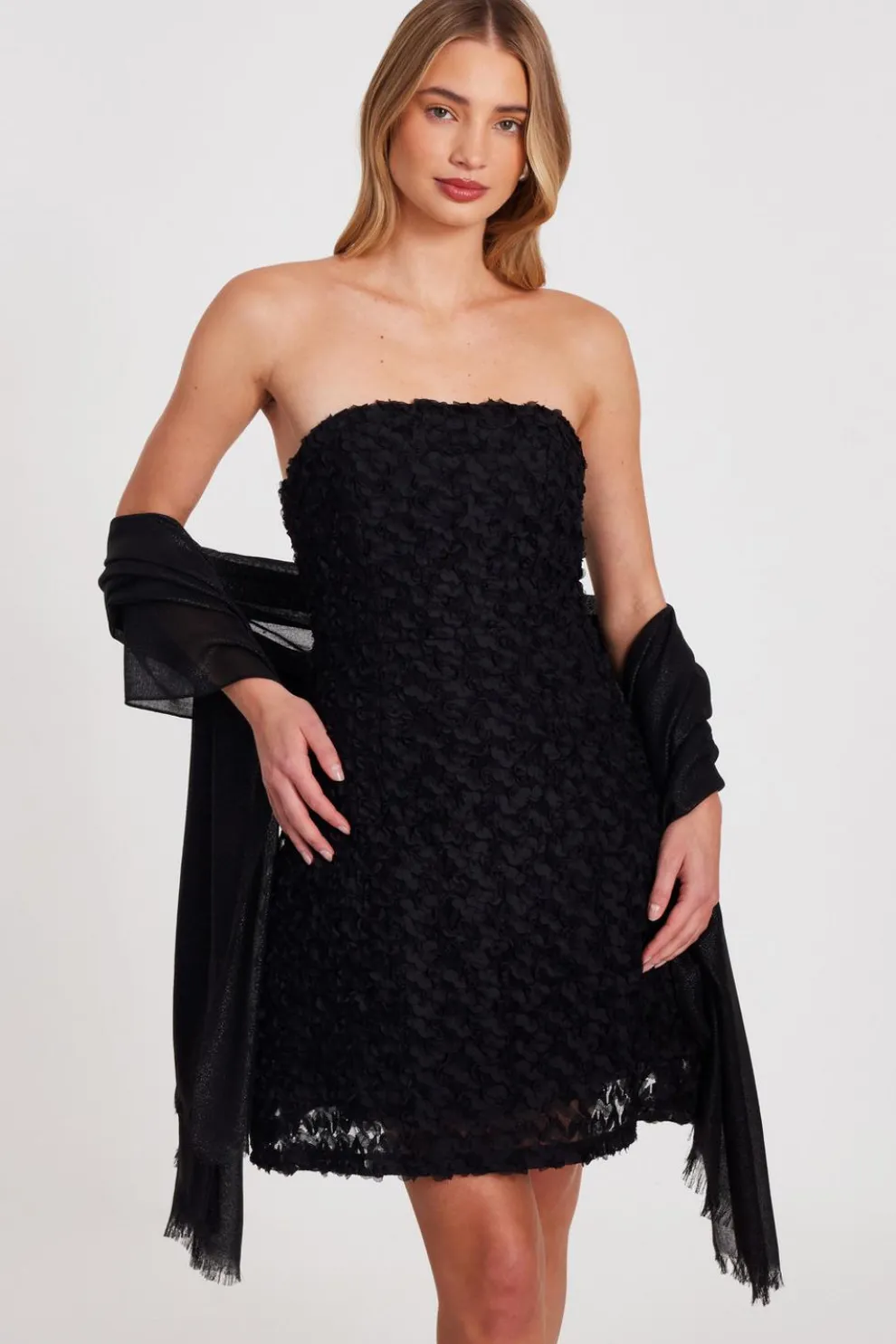 Black Shimmer Scarf