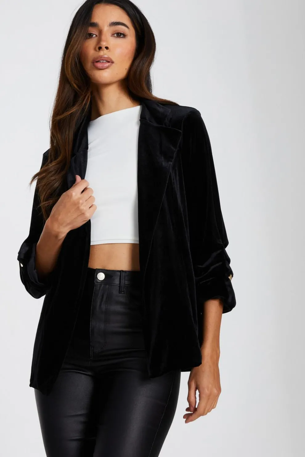 Black Velvet Blazer