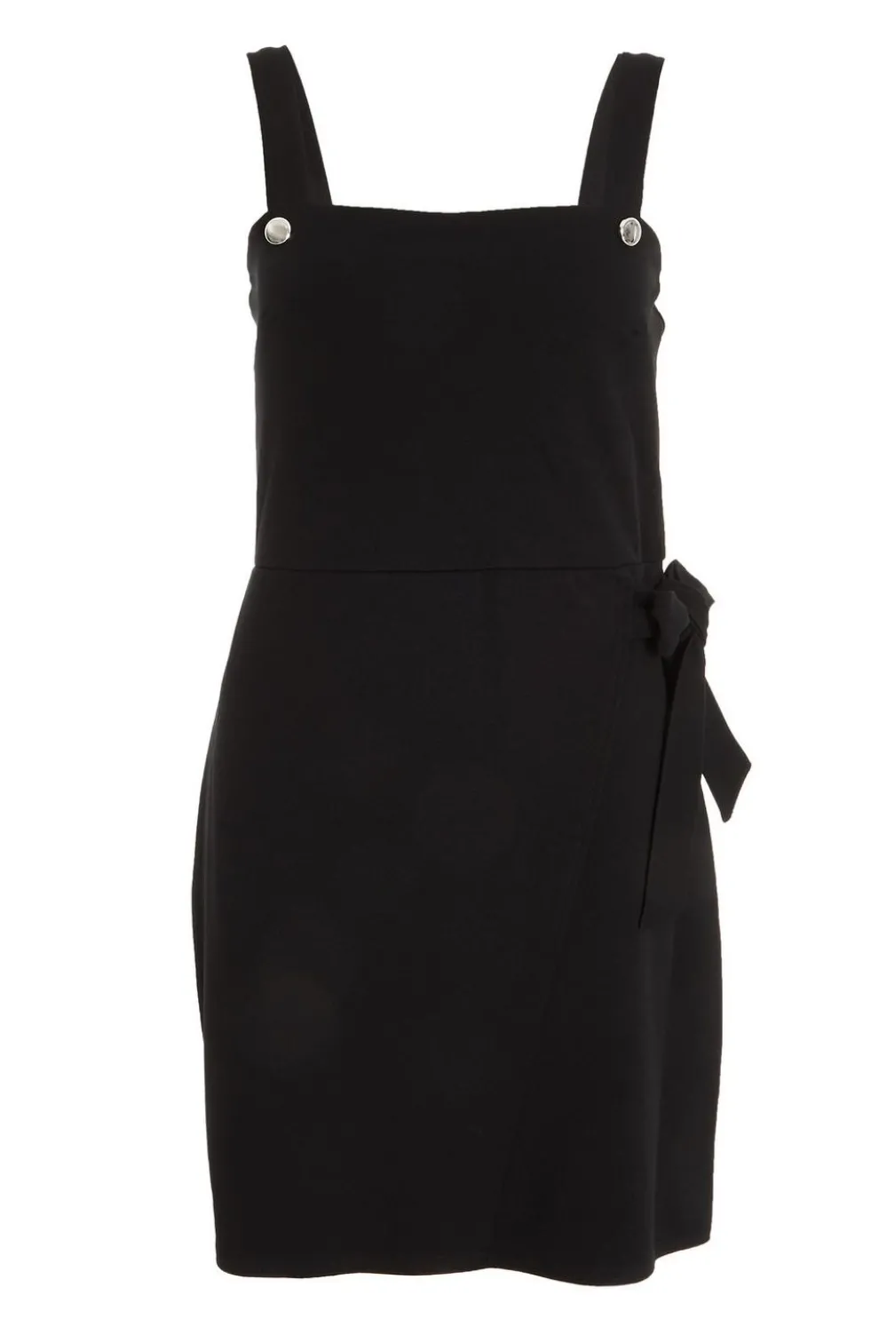 Black Wrap Mini Dress