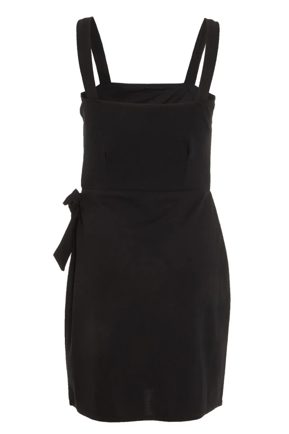 Black Wrap Mini Dress