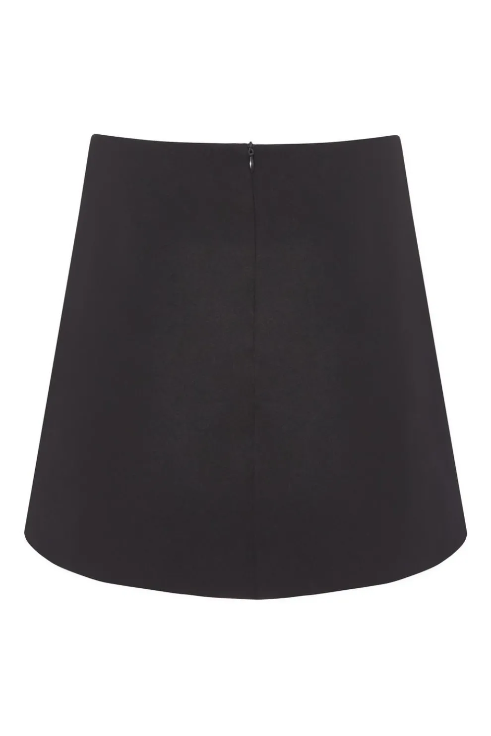 Black Wrap Mini Skirt