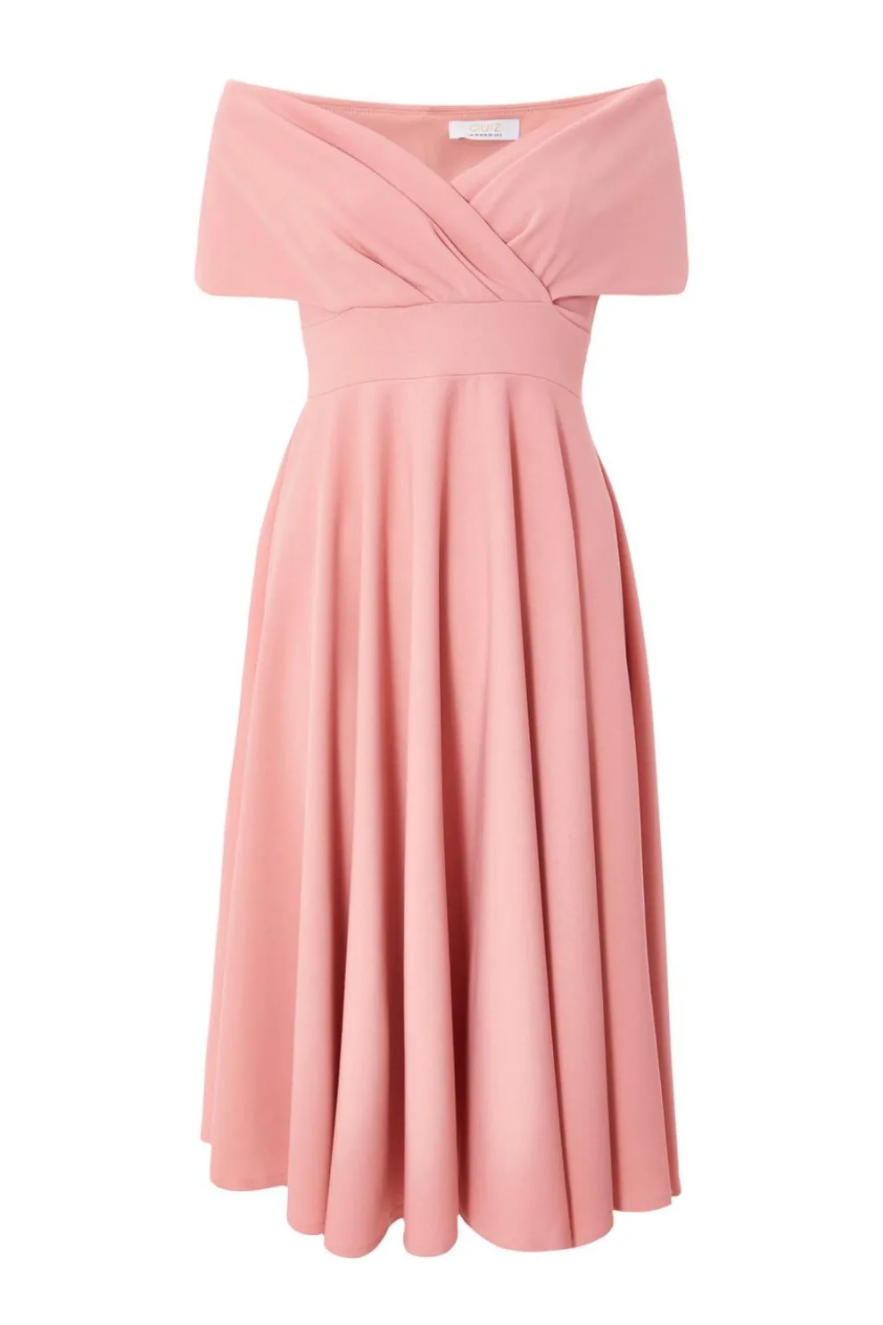 Blush Bardot Midi Dress