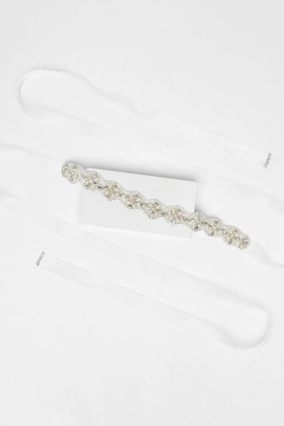 Bridal Diamante Pearl Belt