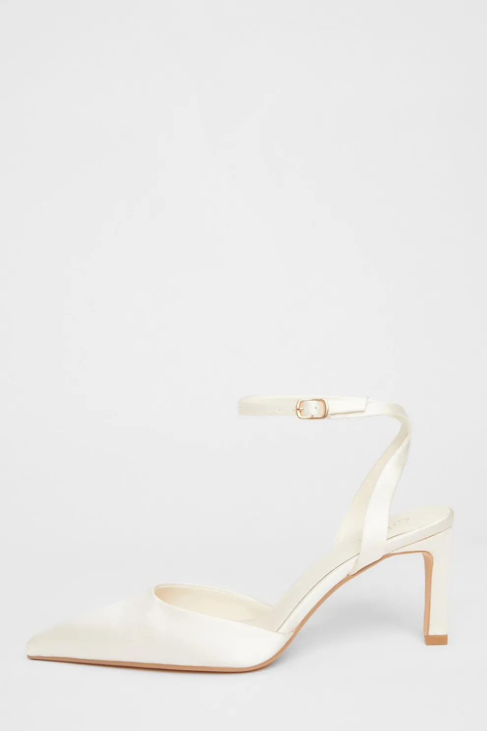 Bridal White Satin Court Heels