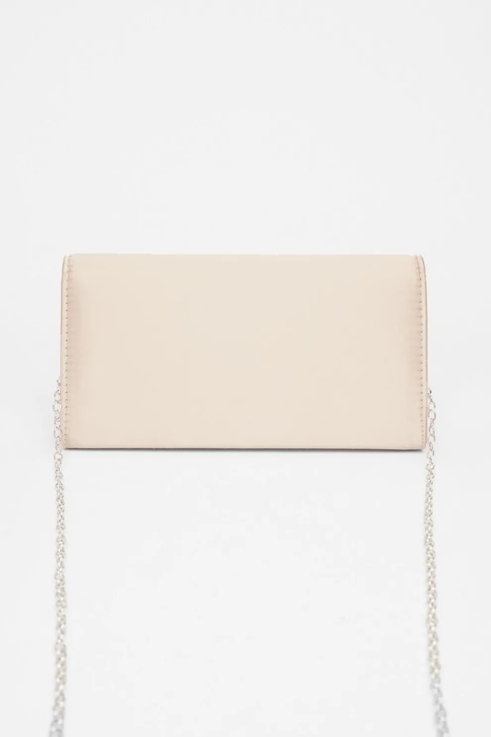 Champagne Diamante Envelope Clutch