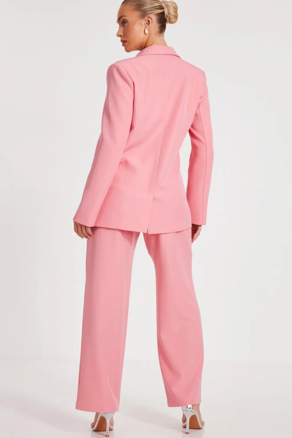 Coral Wide Leg Tailored Trousers