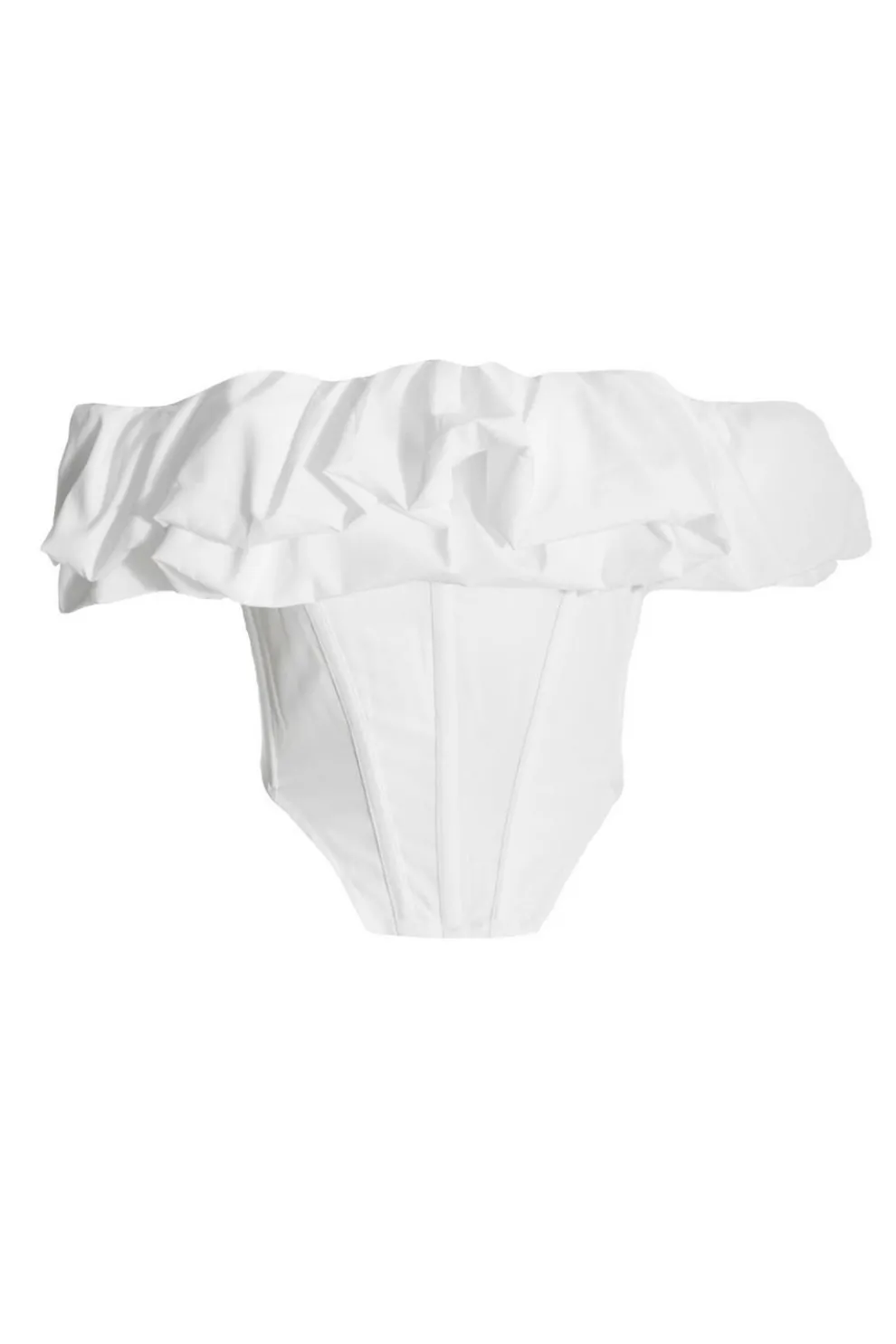 Cream Bardot Corset Top