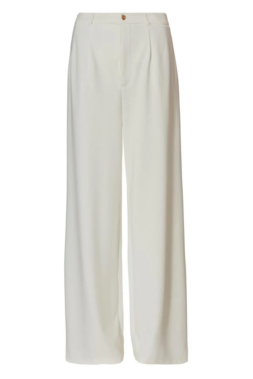 Cream Wide Leg Trousers