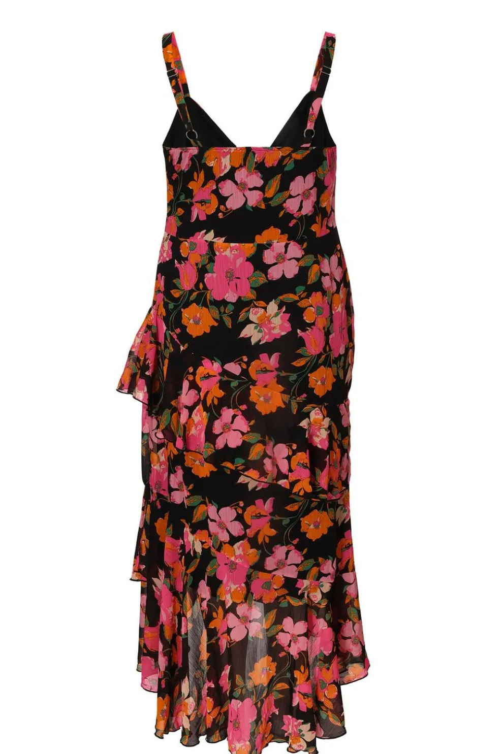 Curve Black Floral Midaxi Dress