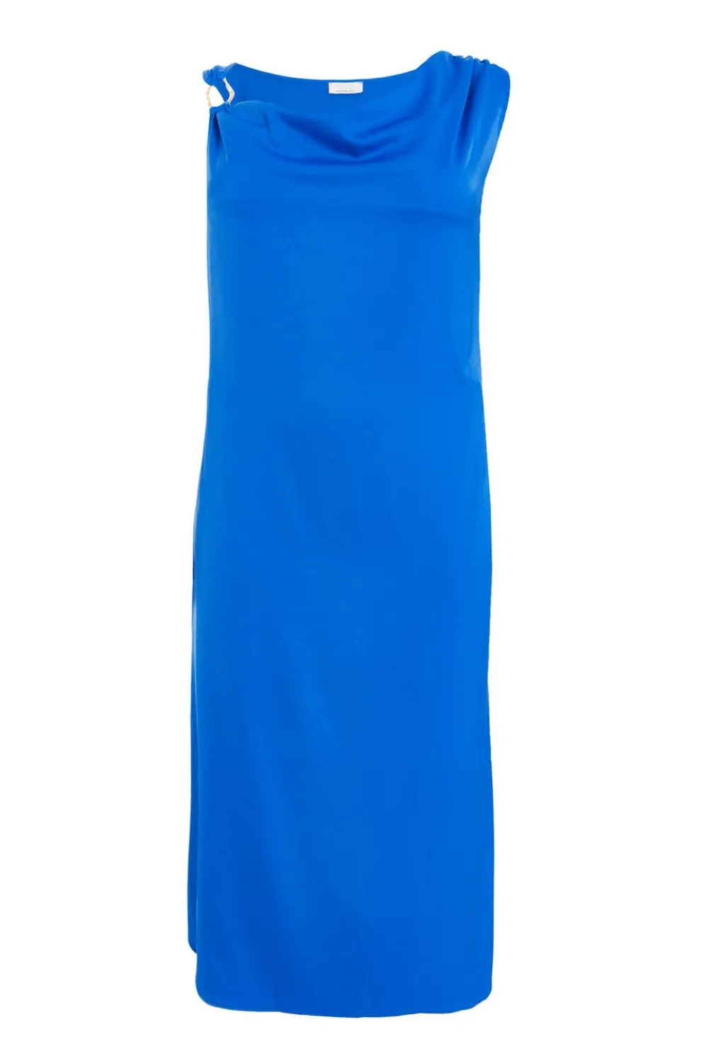Curve Blue Cowl Neck Midaxi Dress