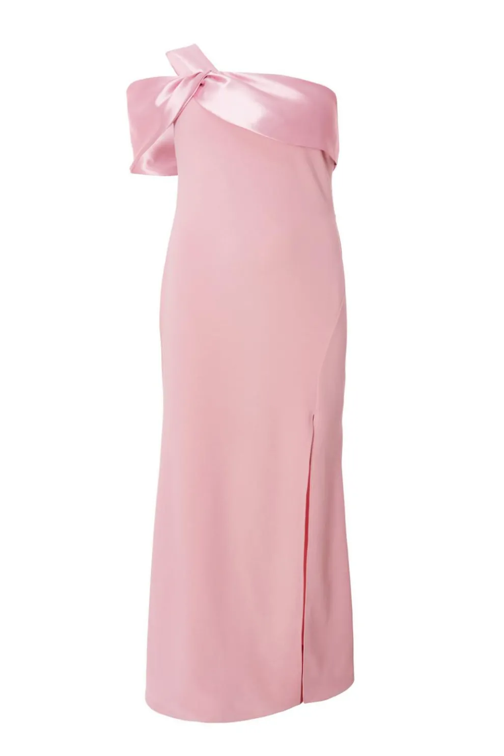 Curve Blush One Shoulder Maxi Dress