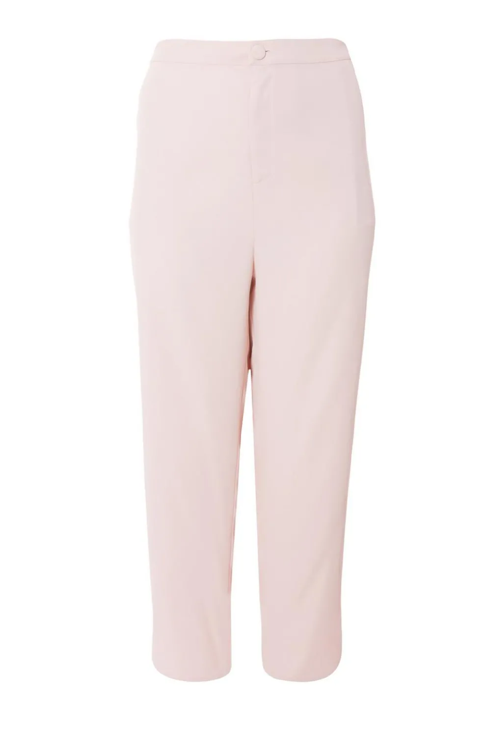 Curve Light Pink Tailored Trousers
