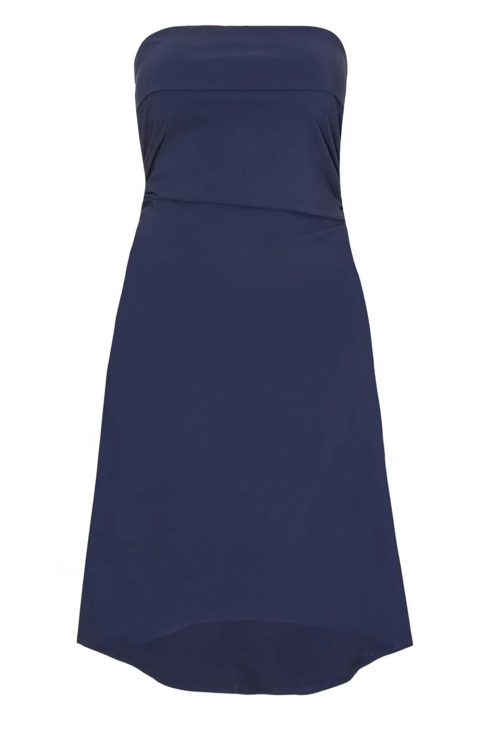 Curve Navy Bandeau Midi Dress