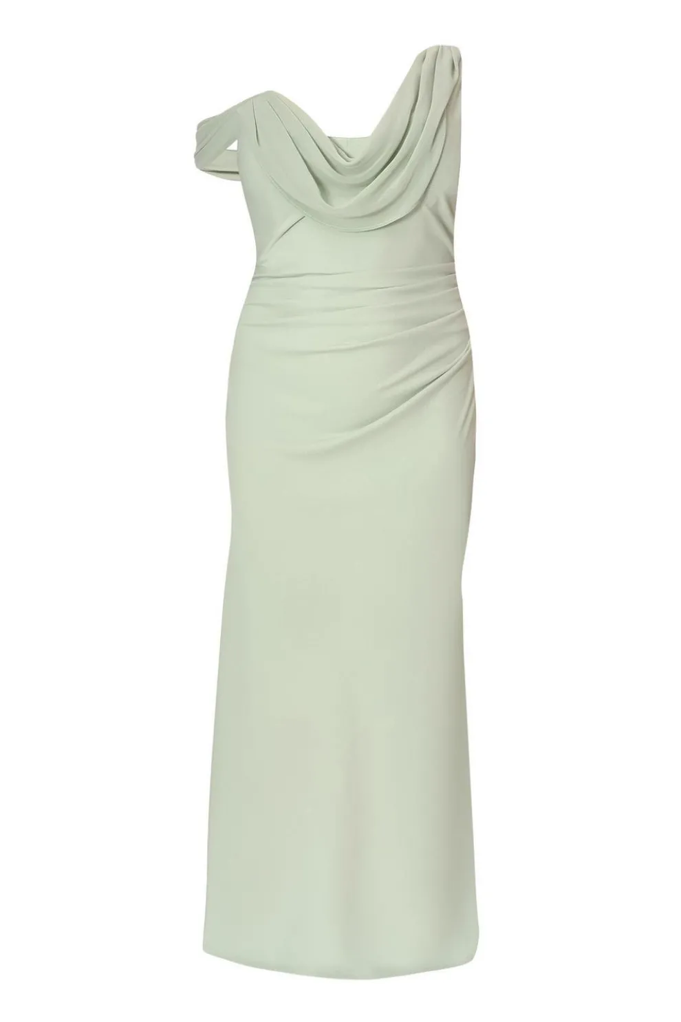 Curve Sage Drop Sleeve Maxi Dress