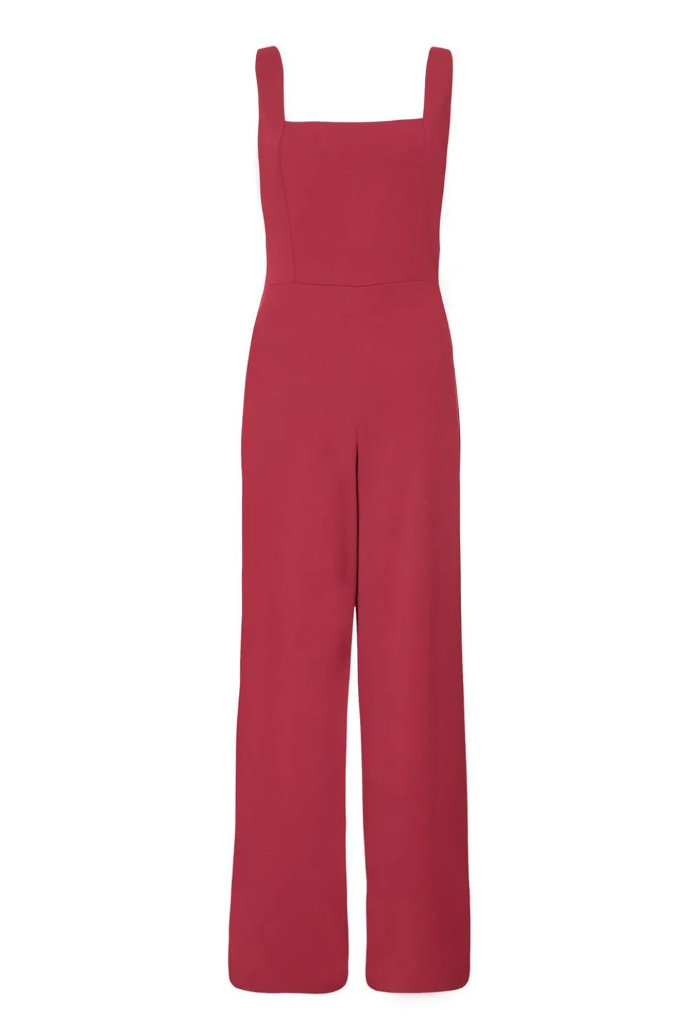 Dark Red Bow Back Jumpsuit