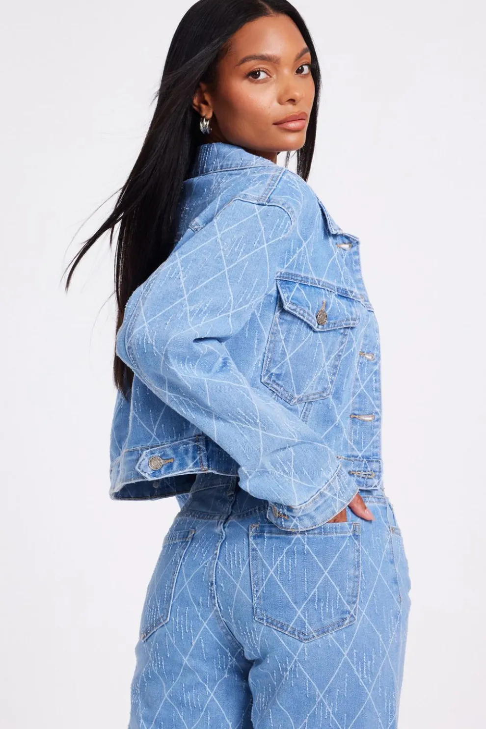 Denim Textured Jacket