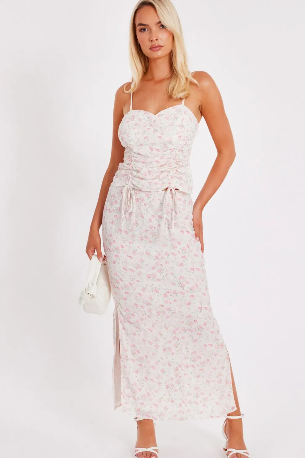 Floral Print Midaxi Skirt