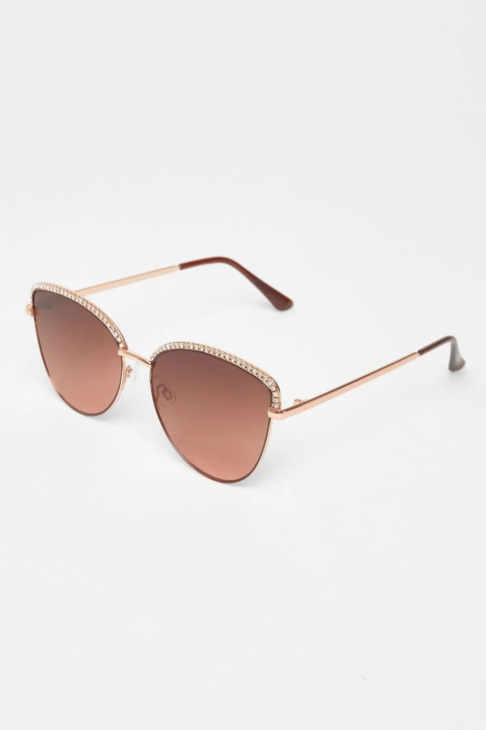 Gold Diamante Trim Sunglasses