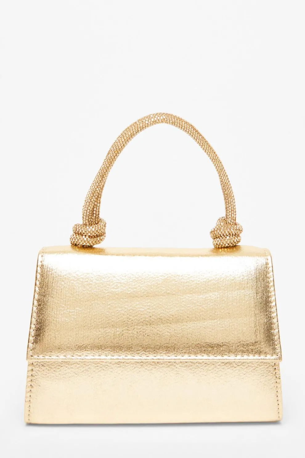 Gold Foil Top Handle Bag