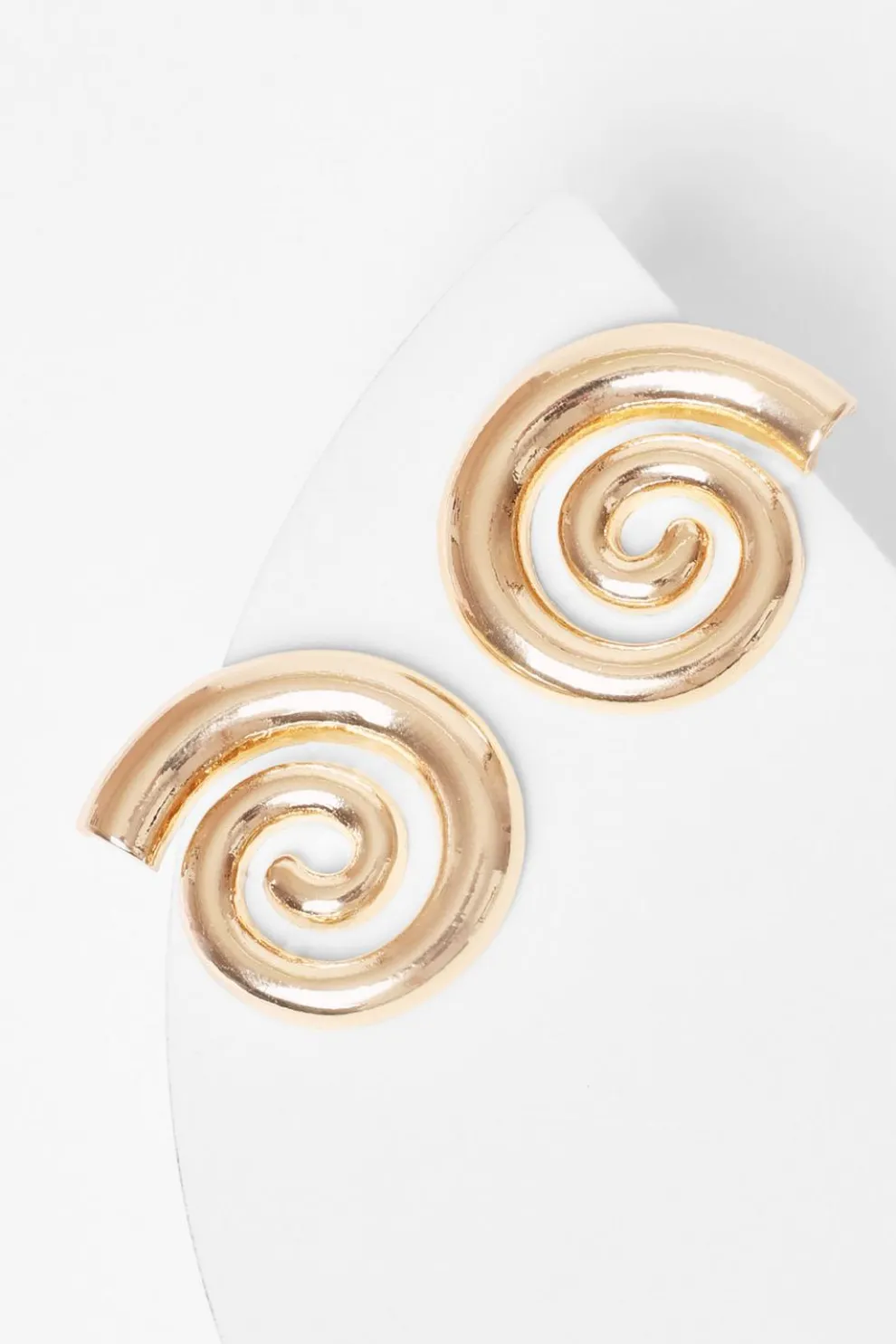Gold Swirl Earrings