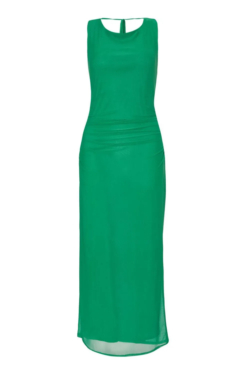 Green Mesh Midaxi Dress
