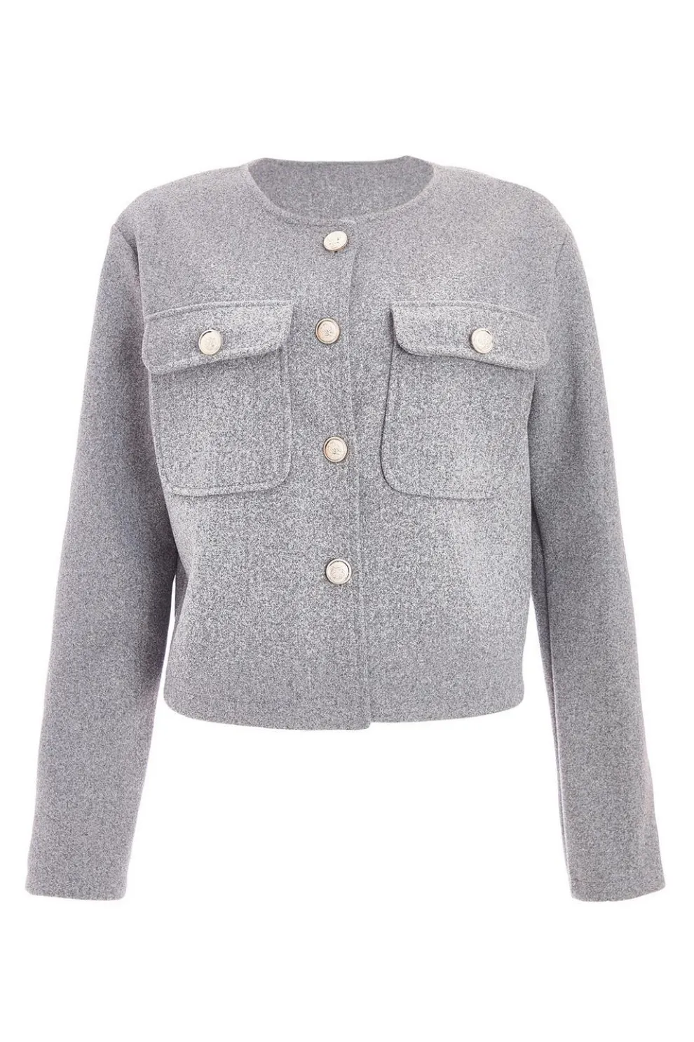 Grey Cropped Jacket