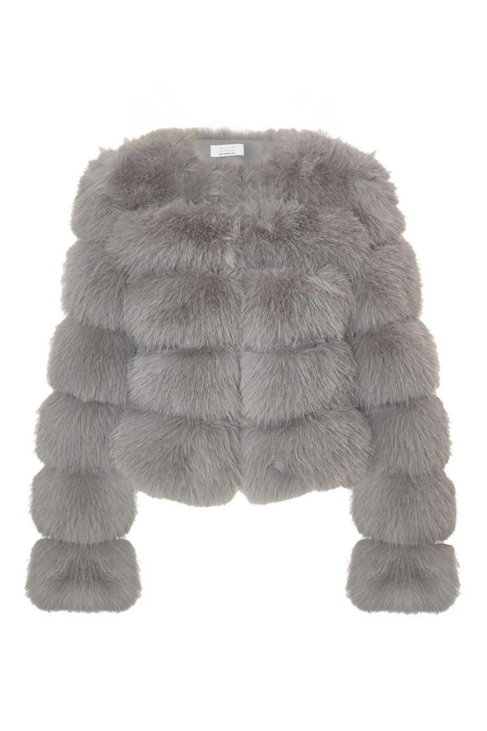 Grey Faux Fur Jacket