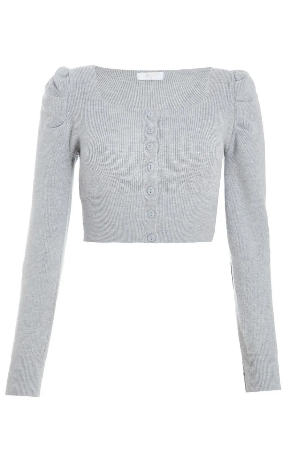 Grey Knitted Cardigan