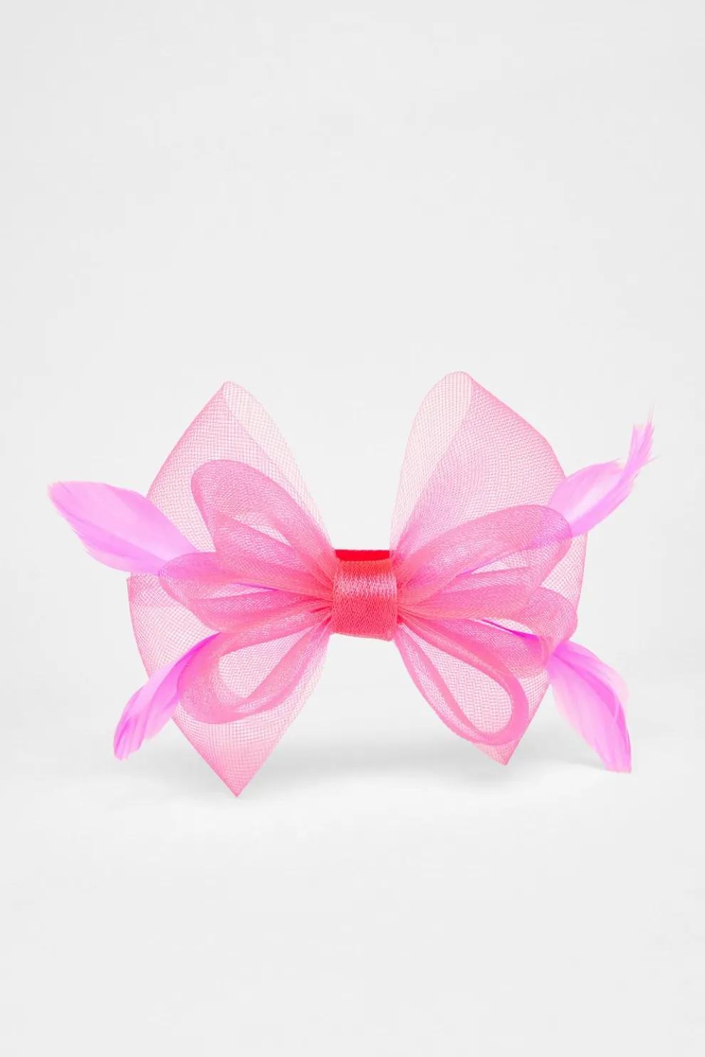 Hot Pink Bow Clip Fascinator