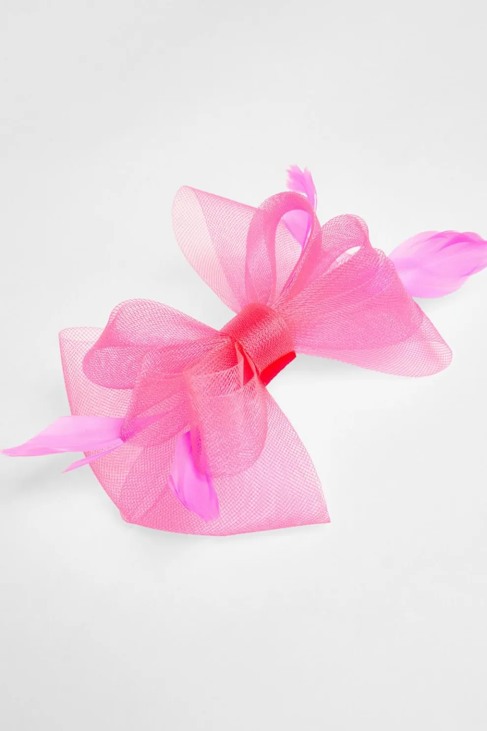 Hot Pink Bow Clip Fascinator