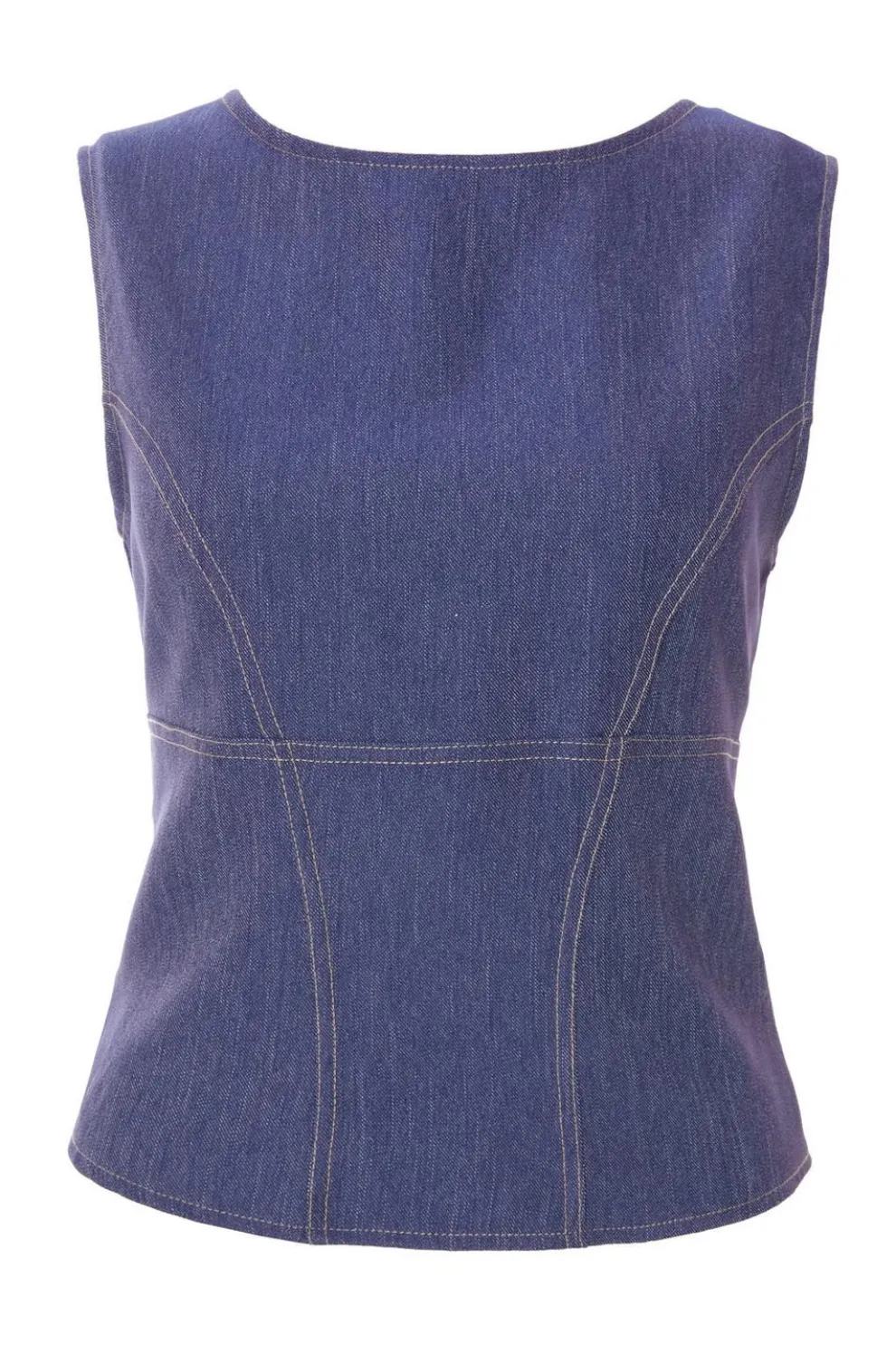 Indigo Tie Back Top