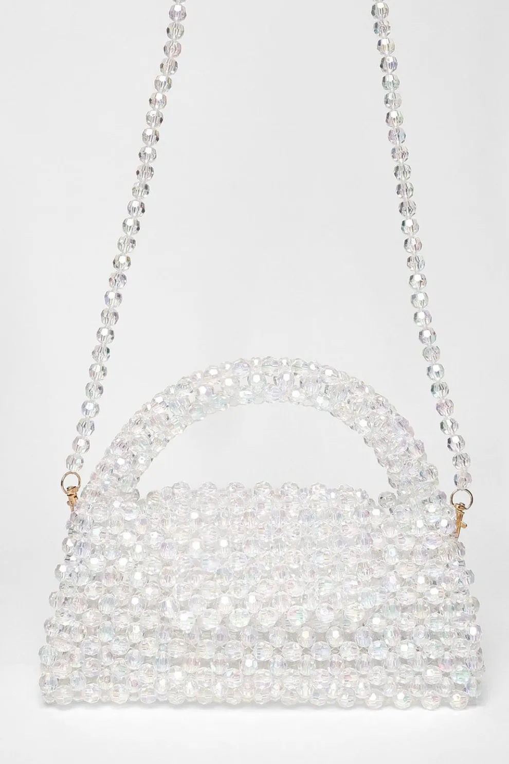 Iridescent Mini Top Handle Bag