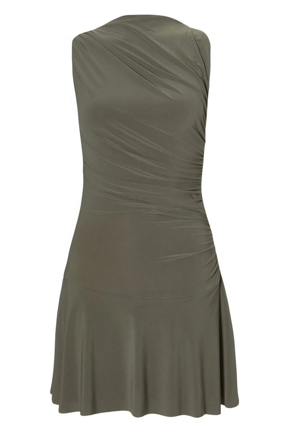 Khaki Ruched Playsuit