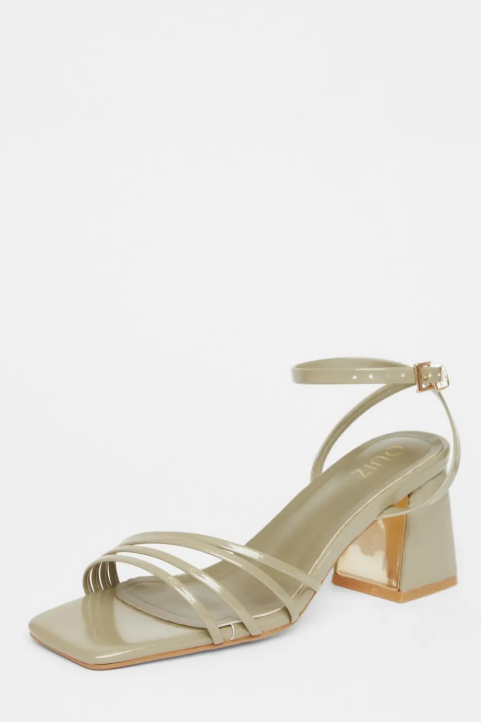 Khaki Strappy Heels