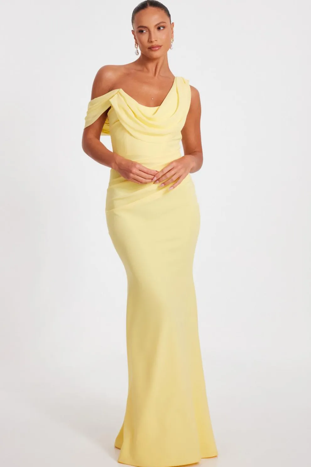 Lemon Drop Sleeve Maxi Dress