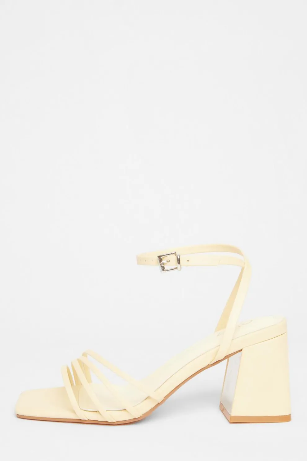 Lemon Strappy Heels