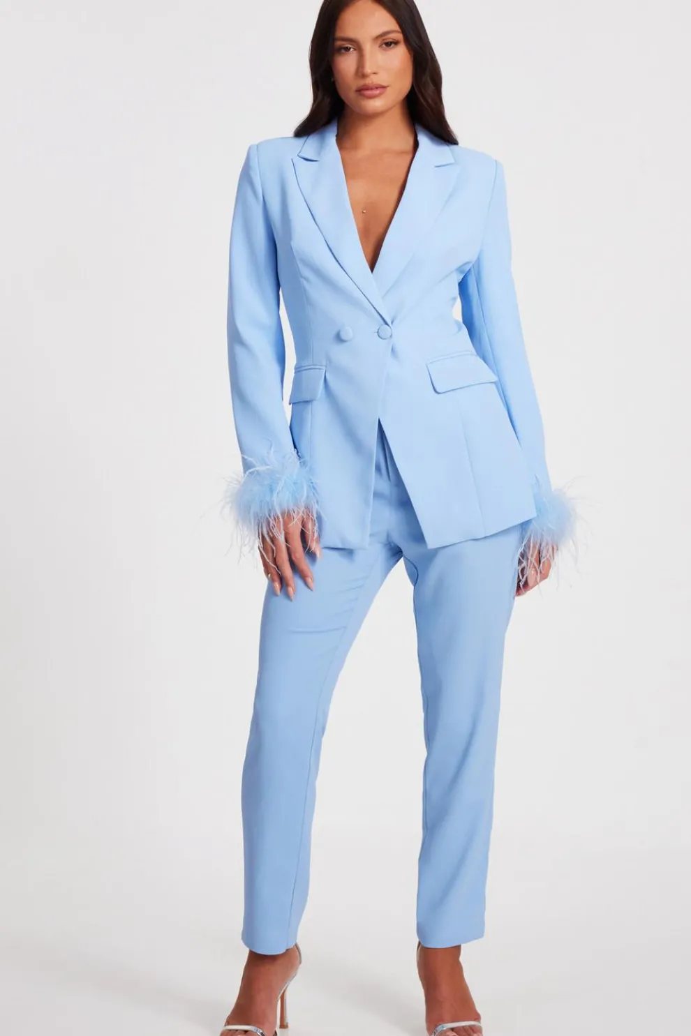 Light Blue Tailored Trousers