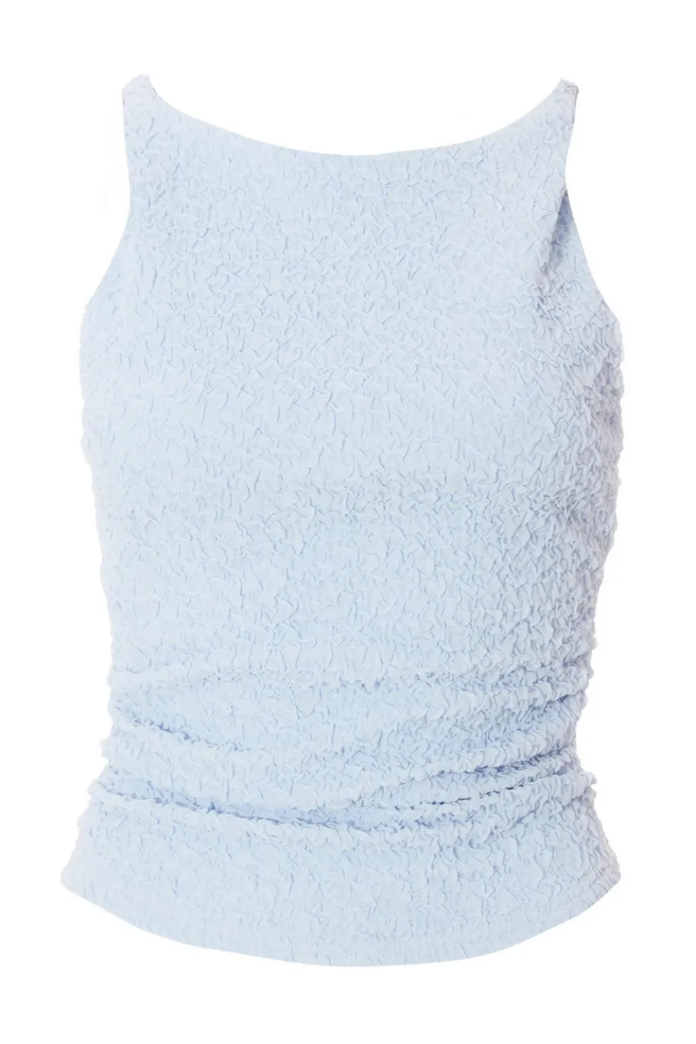 Light Blue Textured Mesh Top