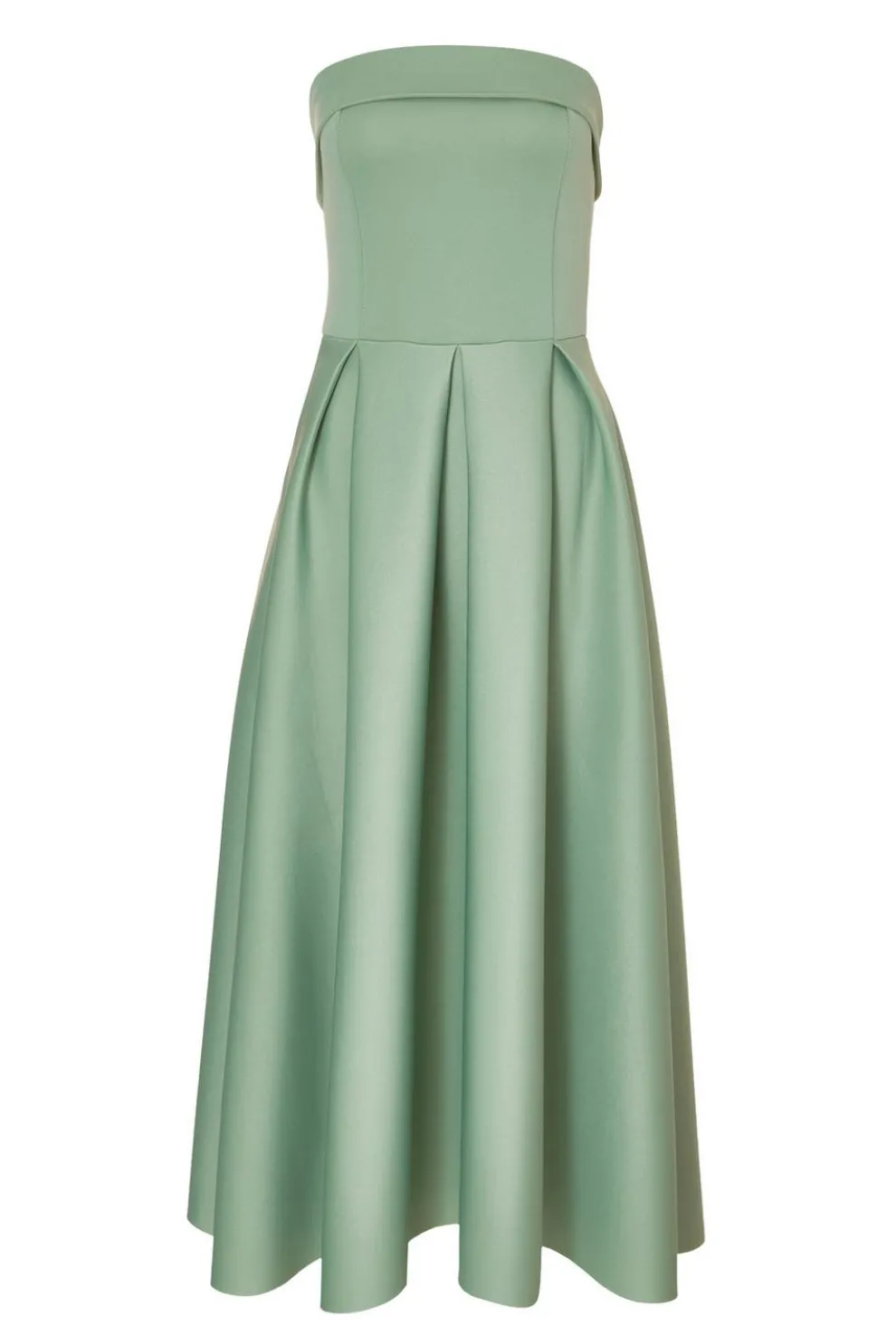 Light Green Bandeau Skater Dress