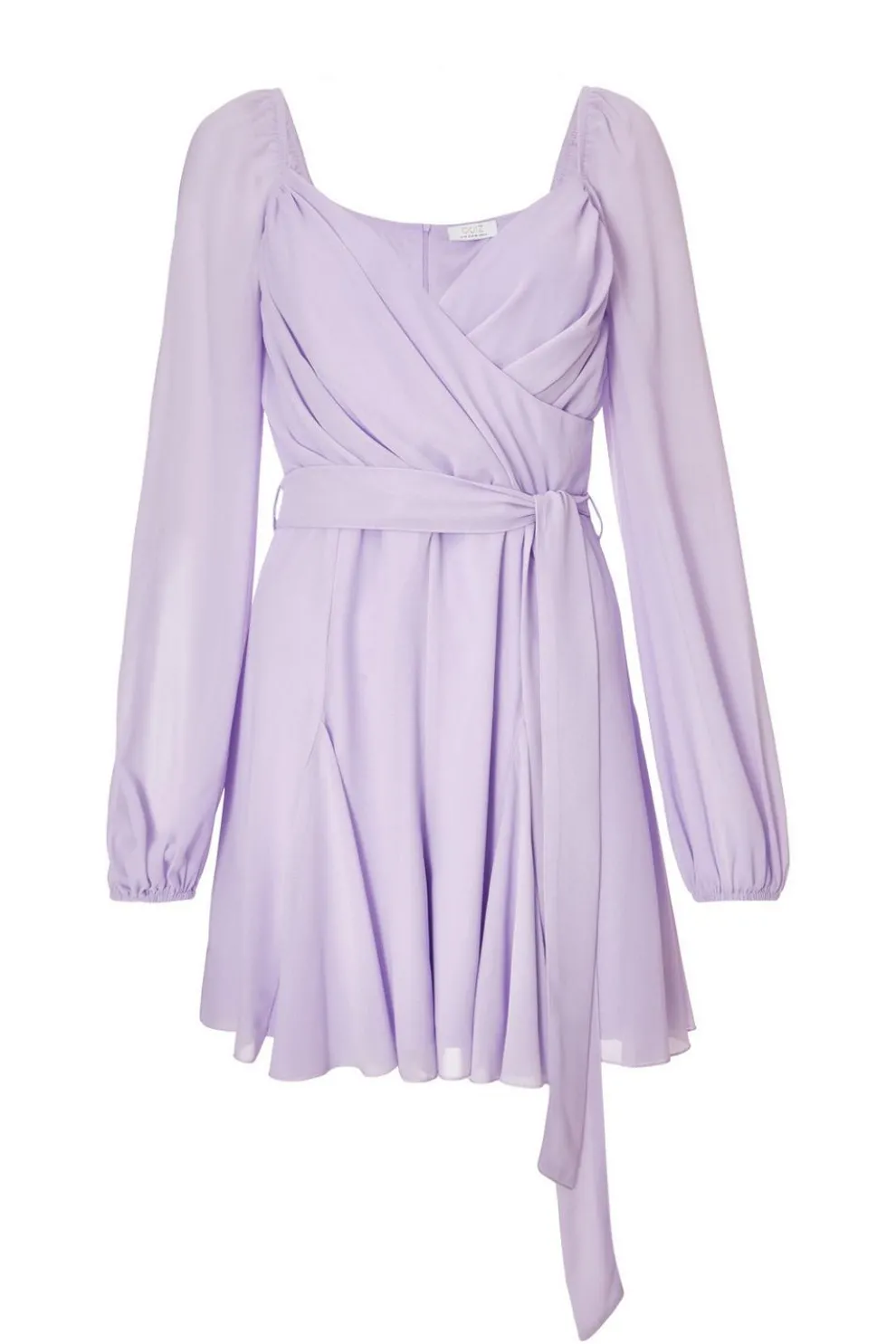 Lilac Chiffon Long Sleeve Playsuit